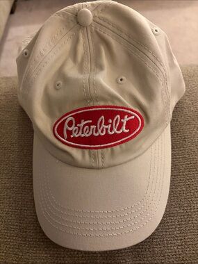 Pendleton Beige Hat with Red Peterbilt Patch